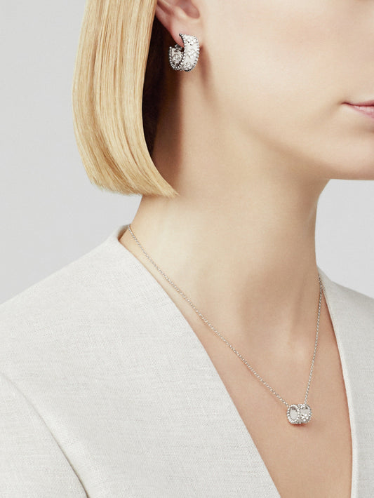 18K Perl̩e Clovers Pendant Necklace