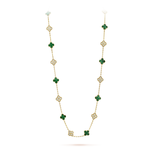 18K Vintage Alhambra 20 Motifs Long Clover Necklace