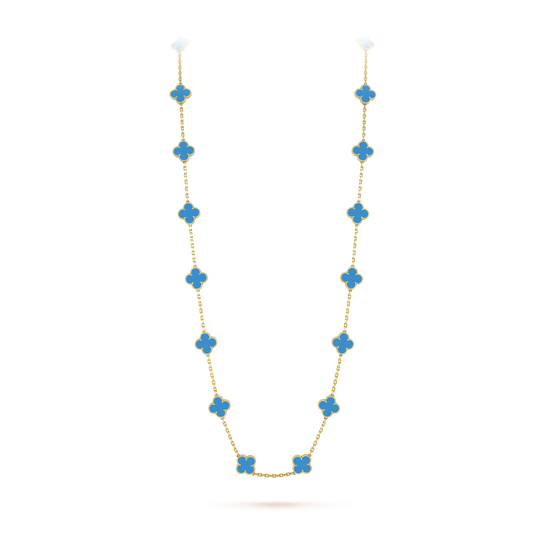18K Vintage Alhambra 20 Motifs Long Necklace