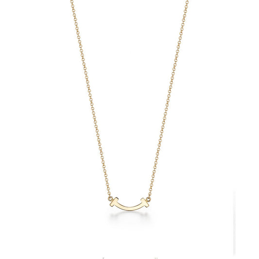 18K T Small Diamond Pendant Necklace