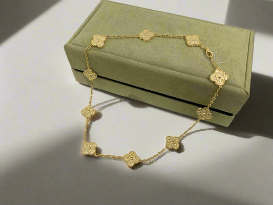 18K Vintage Alhambra 10 Motifs Necklace