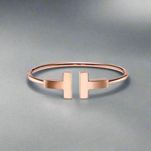 18K T Wire Bracelet