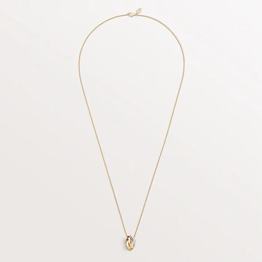 18K Trinity Cushion Necklace