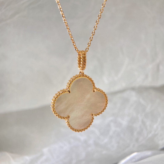 18K Magic Alhambra One Motif Pearl Necklace