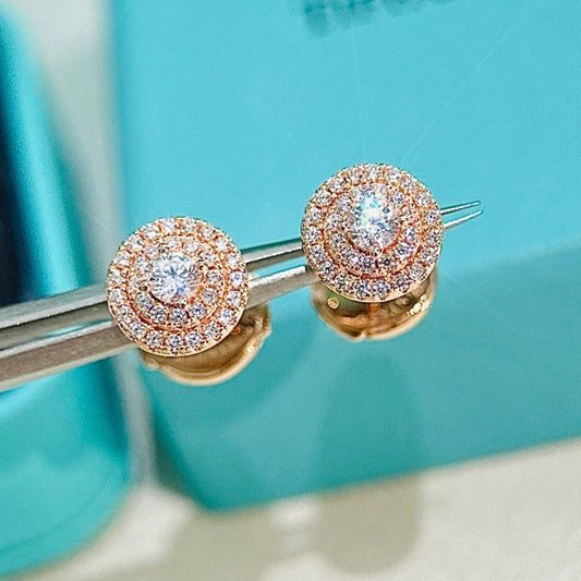 18K T Soleste Diamonds Rose Gold Earrings
