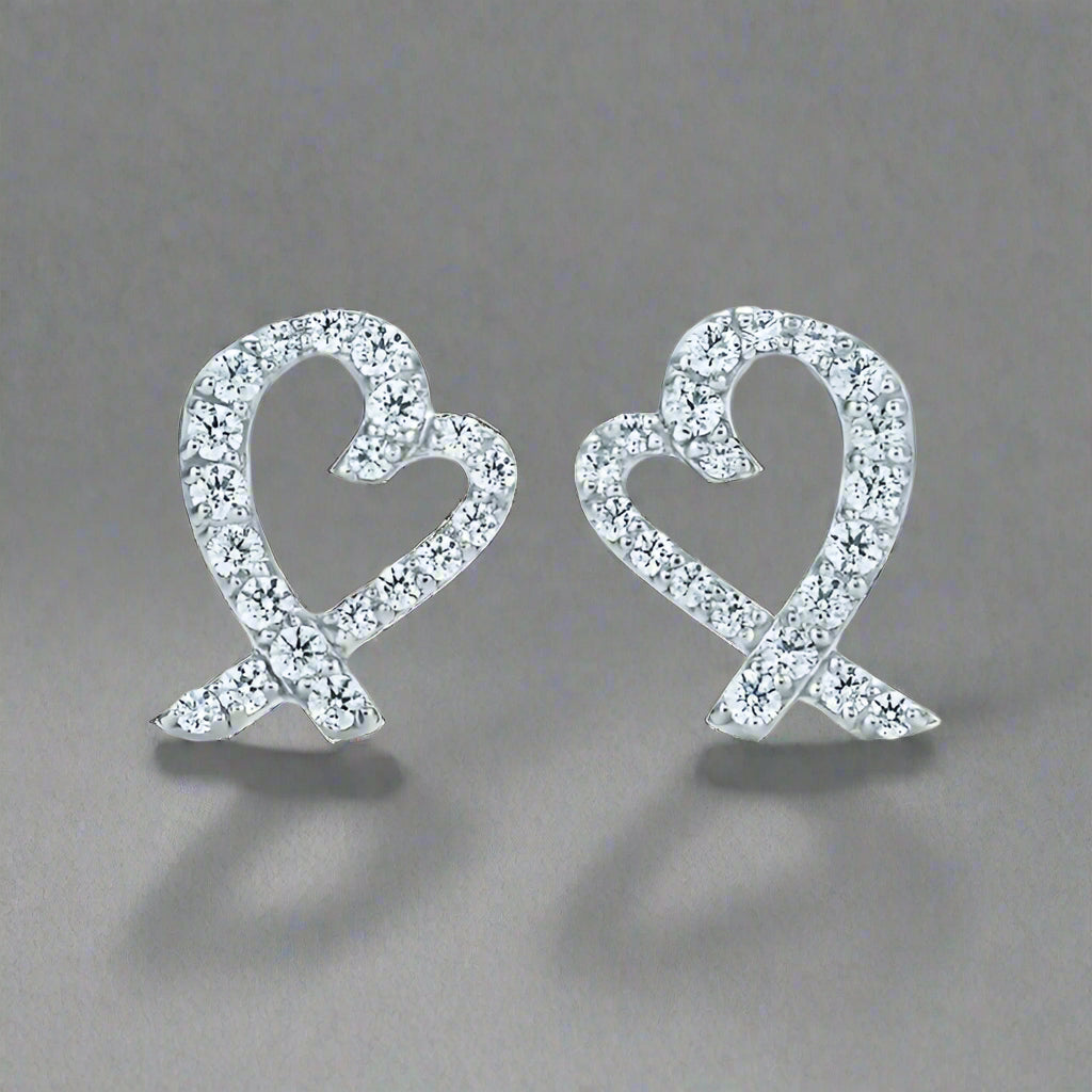 18K T Diamond Earrings