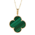18K Magic Alhambra Malachite Necklace