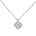 18K Sweet Alhambra Diamond Necklace