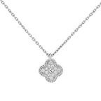 18K Sweet Alhambra Diamond Necklace