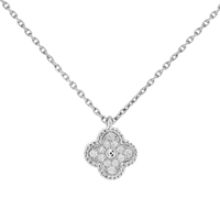 18K Sweet Alhambra Diamond Necklace