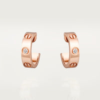 18K Love 2 Diamonds Earrings