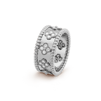 18K Perl̩e Clovers Ring