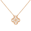 18K Sweet Alhambra Diamond Necklace