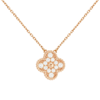 18K Sweet Alhambra Diamond Necklace