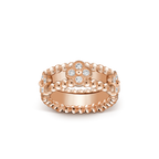 18K Perl̩e Clovers Ring