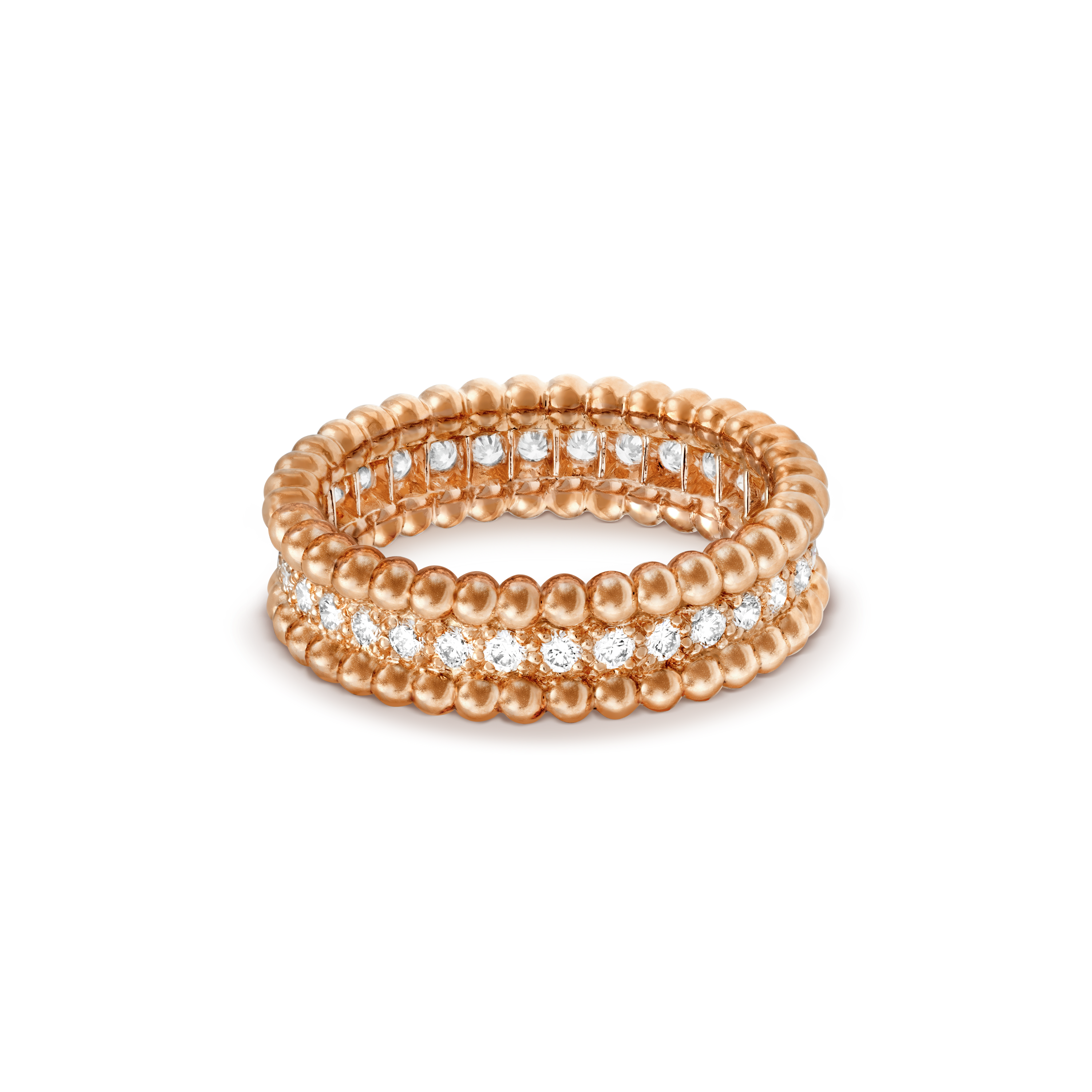 18K Perl̩e Diamonds Ring
