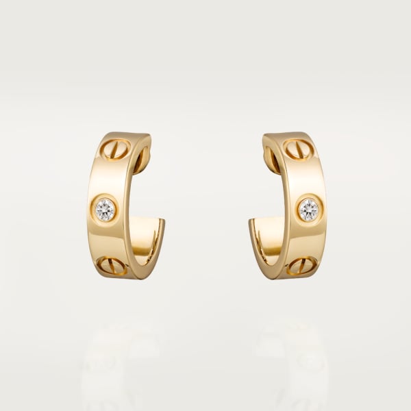 18K Love 2 Diamonds Earrings