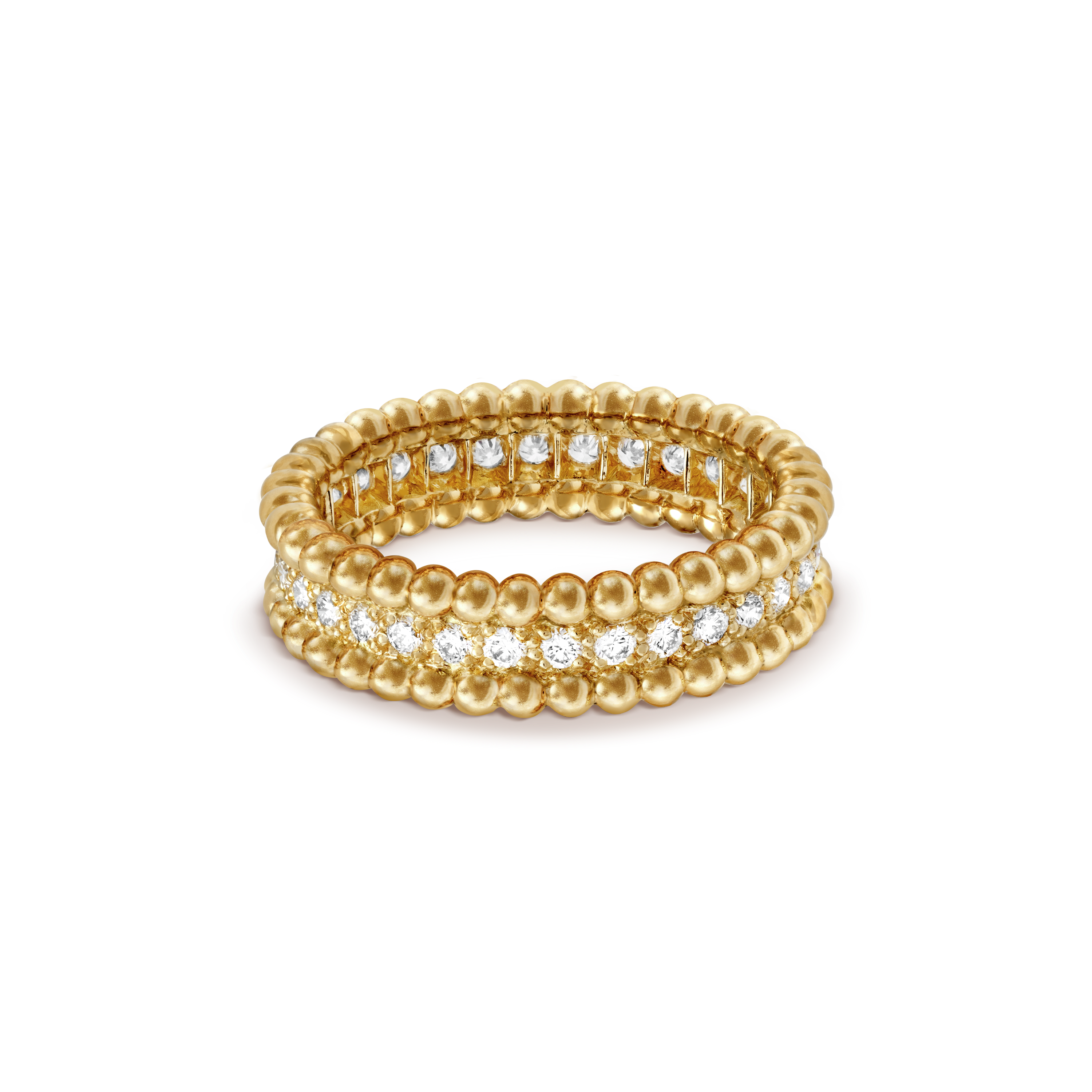 18K Perl̩e Diamonds Ring