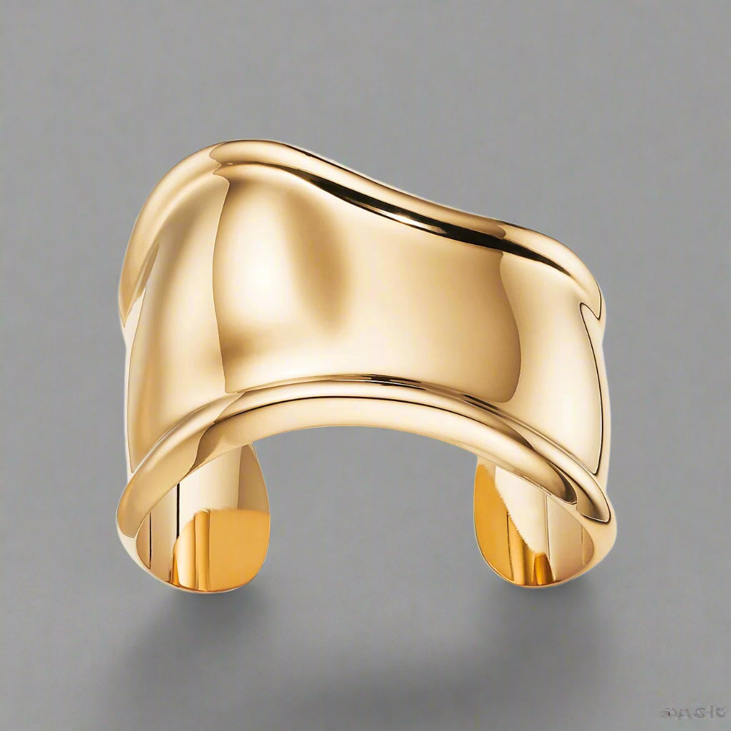 18K T Elsa Peretti Small Bone Cuff Bracelet
