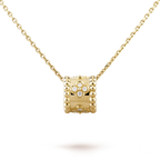 18K Perl̩e Clovers Pendant Necklace