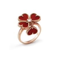 18K Sweet Alhambra Effeuillage Ring