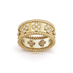 18K Perl̩e Clovers Ring
