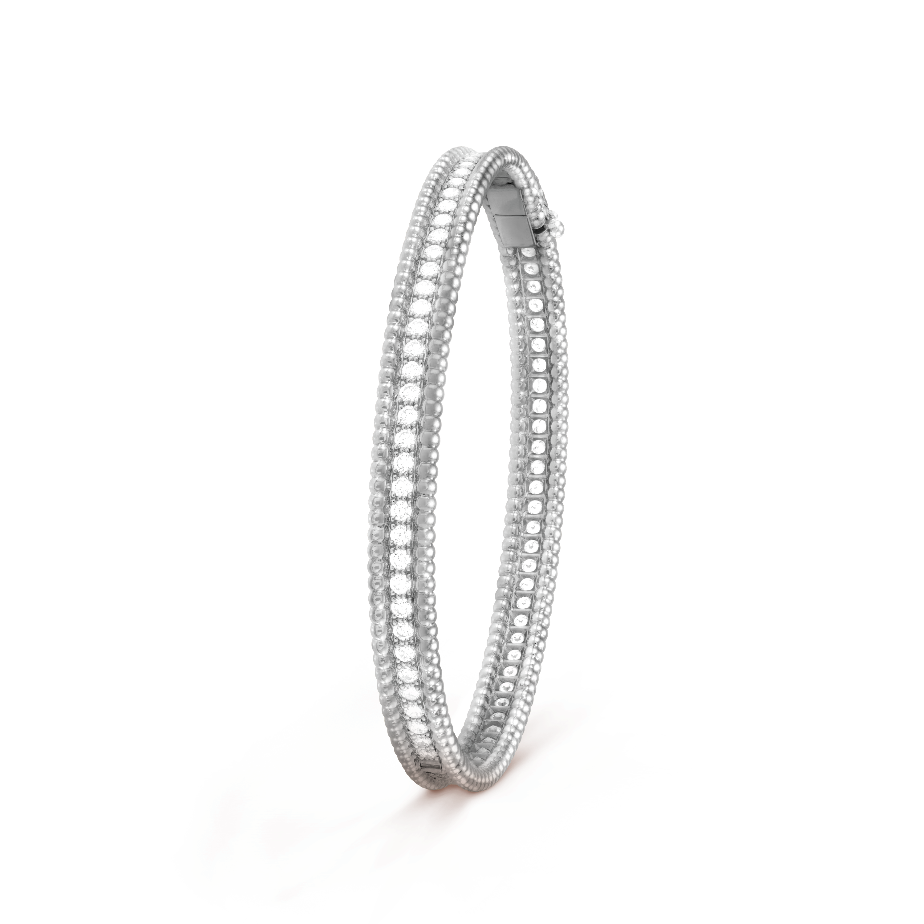 18K Perl̩e Diamonds One Row Bracelet