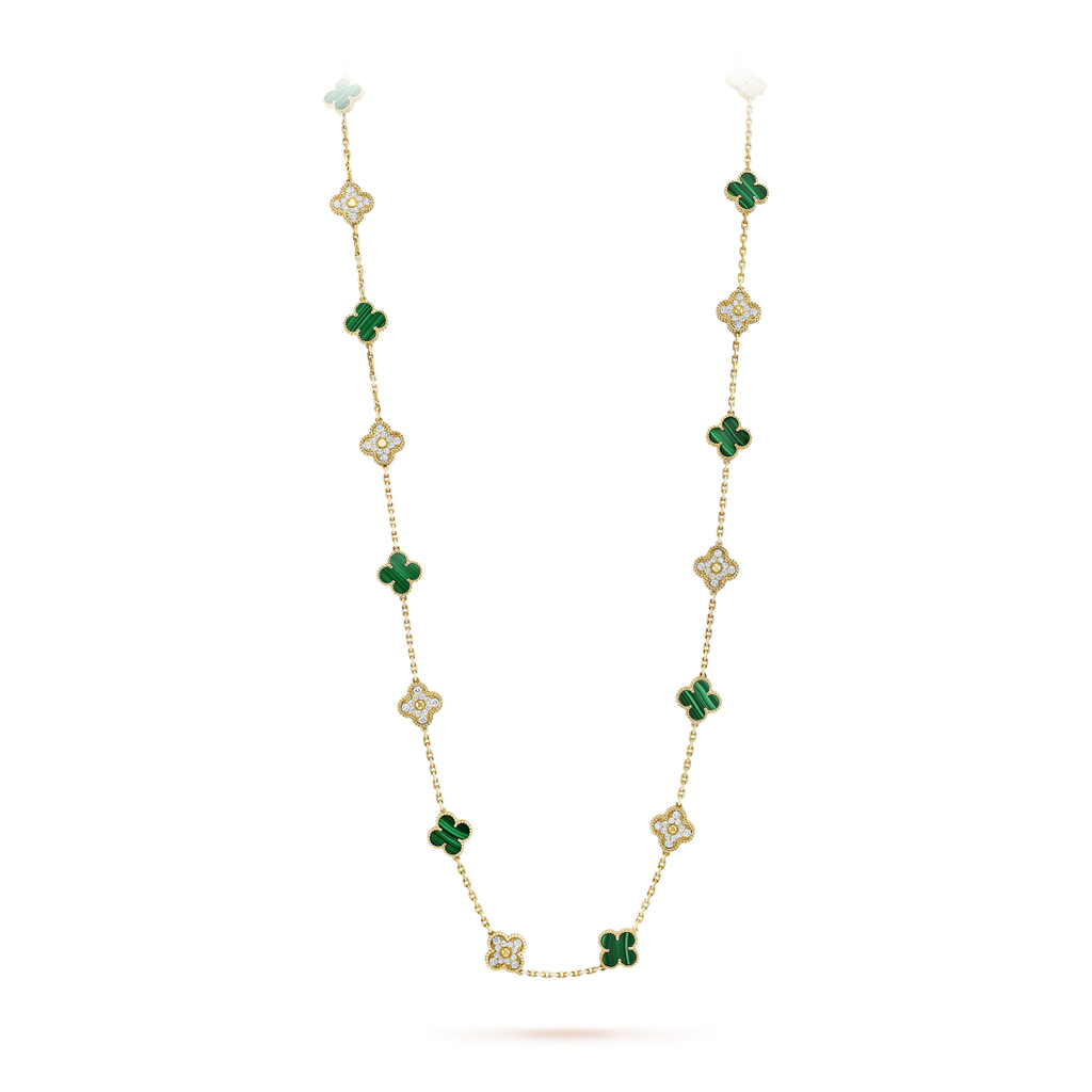 18K Vintage Alhambra 20 Motifs Long Clover Necklace