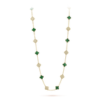 18K Vintage Alhambra 20 Motifs Long Clover Necklace