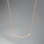 18K T Medium Diamond Pendant Necklace