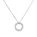 18K Love Diamond-Paved Necklace