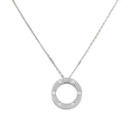 18K Love Diamond-Paved Necklace