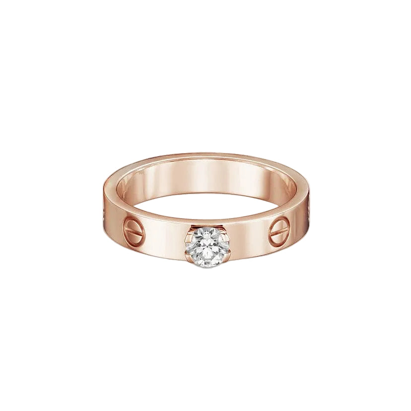 18K Love Solitaire Ring
