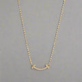 18K T Small Diamond Pendant Necklace