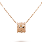 18K Perl̩e Clovers Pendant Necklace