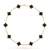 18K Alhambra Black 10 Motifs Necklace