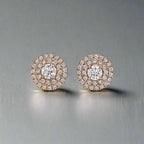18K T Soleste Diamonds Rose Gold Earrings