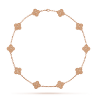 18K Vintage Alhambra 10 Motifs Necklace