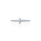 18K T Diamond Wire  Ring