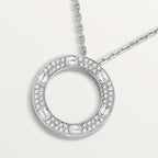 18K Love Diamond-Paved Necklace