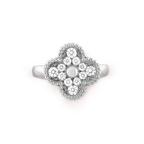 18K Vintage Alhambra Diamonds Ring