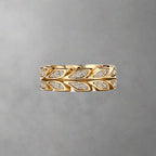 18K Yellow Gold Victoria Vine  Ring