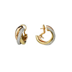 18K Trinity Diamond Earrings