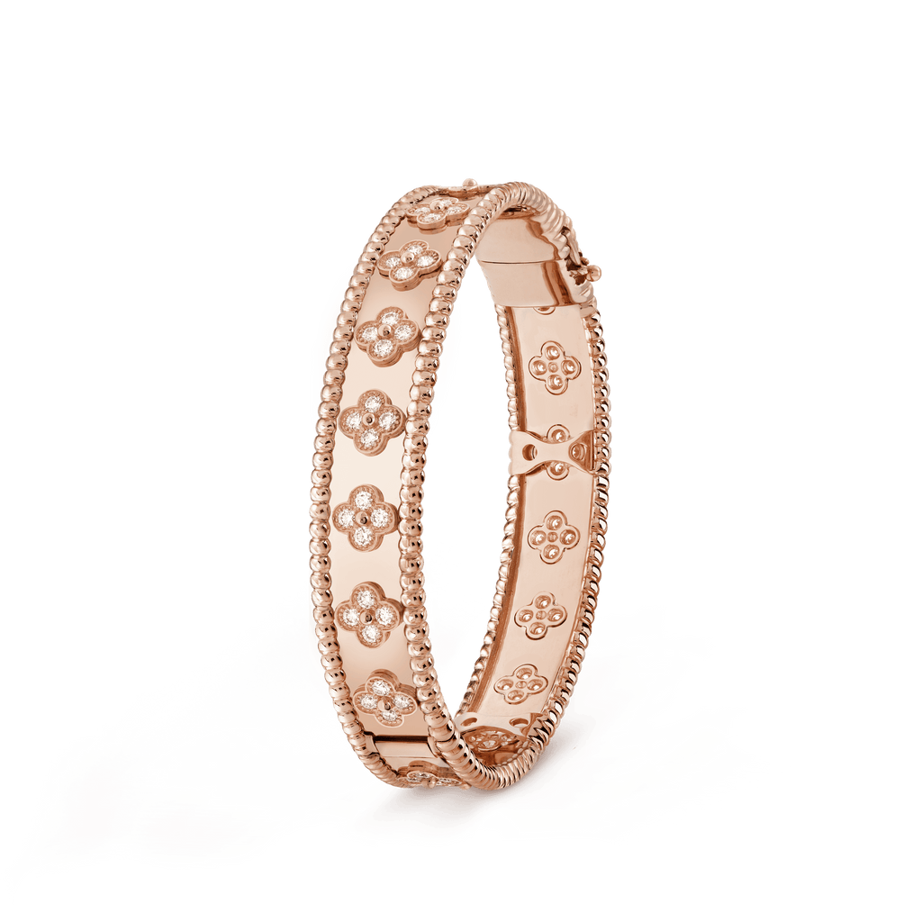 18K Perl̩e Clovers Bracelet