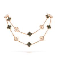 18K Vintage Alhambra 20 Motifs Long Necklace