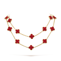 18K Vintage Alhambra 20 Motifs Long Necklace