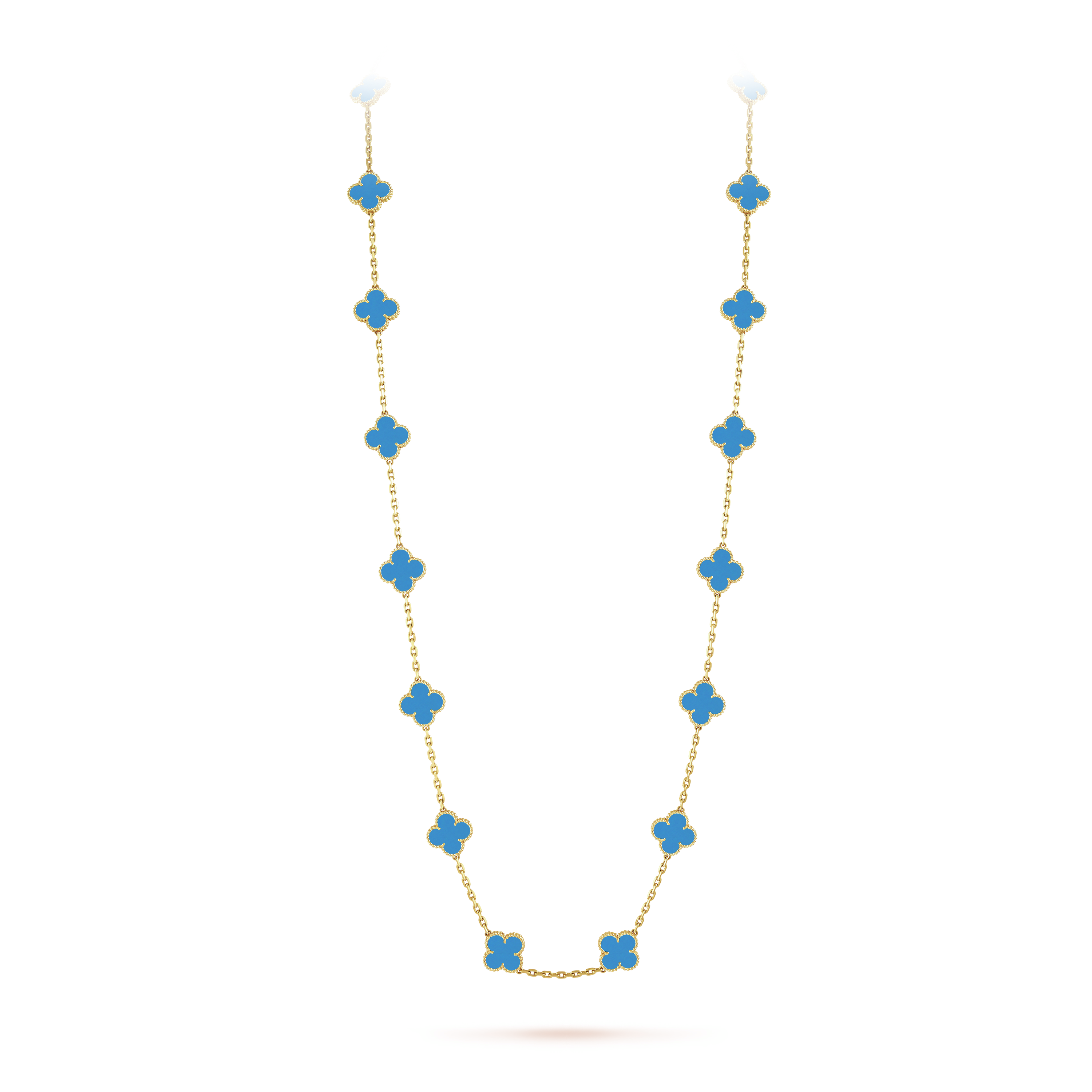 18K Vintage Alhambra 20 Motifs Long Necklace