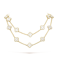 18K Vintage Alhambra 20 Motifs Long Necklace