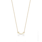 18K T Small Diamond Pendant Necklace