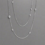 18K T Elsa Peretti Diamonds By The Yard Necklace